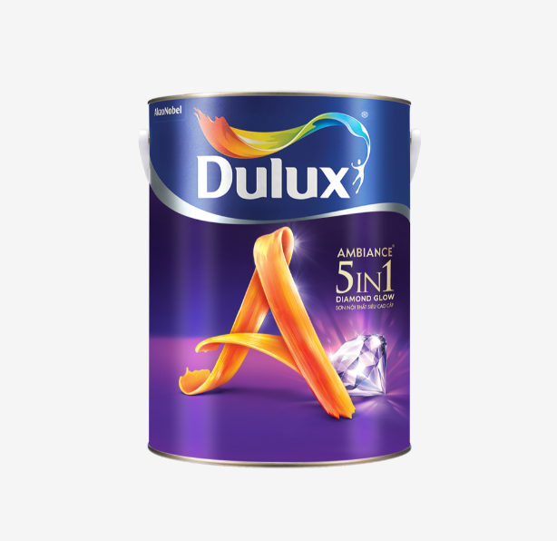 Sơn nội thất siêu cao cấp DULUX AMBIANCE 5IN1 DIAMOND GLOW - SIÊU BÓNG khẳng định chất lượng đỉnh cao với bề mặt đẹp láng mịn và những gam màu sắc nét, độc đáo. Với các tính năng bảo vệ tối ưu, DULUX AMBIANCE 5IN1 DIAMOND GLOW - SIÊU BÓNG là giải pháp toàn diện về trang trí và bảo vệ, đem lại vẻ đẹp hoàn hảo cho ngôi nhà bạn: • Bề mặt đẹp láng mịn • Lau chùi vượt trội • Che lấp khe nứt nhỏ hoàn hảo • Kháng khuẩn hiệu quả • Ngăn ngừa nấm mốc tối ưu DULUX AMBIANCE 5IN1 DIAMOND GLOW - SIÊU BÓNG giúp bạn thể hiện không gian sống đậm phong cách riêng.