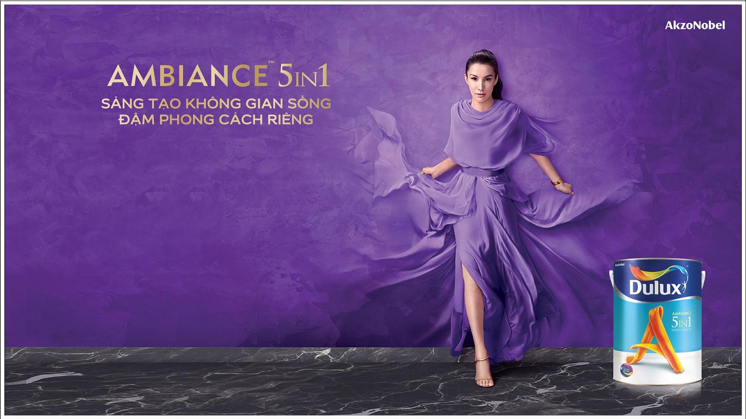 Sơn Dulux Ambiance 5in1 Diamond Glow - Siêu Bóng