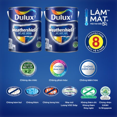 BJ9 – Sơn Ngoại Thất Dulux Weathershield-15L Bề Mặt
