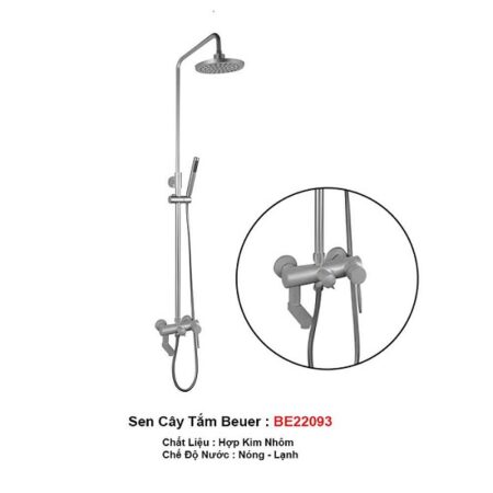 Sen cây tắm BE 22093 tráng bạc kháng khuẩn AG+